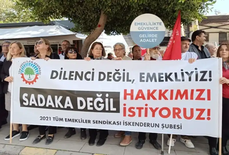 Emekliler; “Sadaka Değil Hakkımızı İstiyoruz”