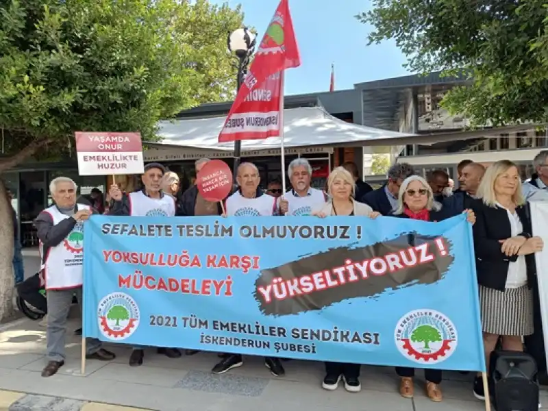Emekliler; “Sadaka Değil Hakkımızı İstiyoruz”