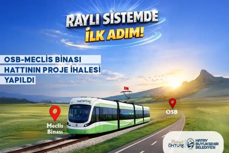 Hatay’da Raylı Sistem Için Tarihî Adım