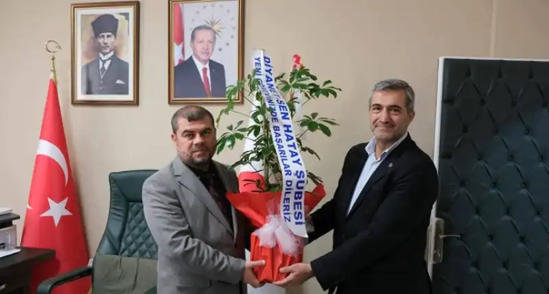Diyanet-Sen’den Hatay İl Müftüsü Necati Şafak’a Hayırlı Olsun Ziyareti