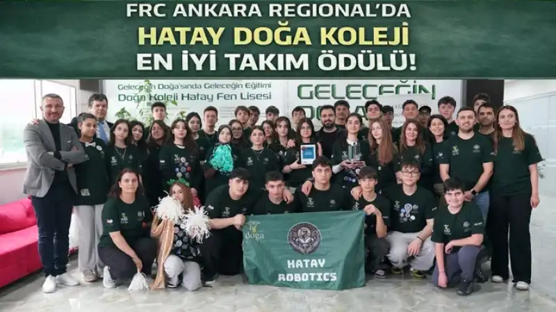 Hatay Doğa Koleji’nden Uluslararası Sahnede Tarihi Başarı FRC Ankara Regıonal’da “en Iyi Takım ödülü”