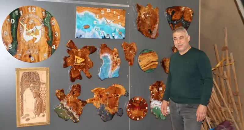 Zeytin Ağacı Ve Epoksi Sanatı Hatay Mobilya Fuarı’nda İlgi Odağı Oldu