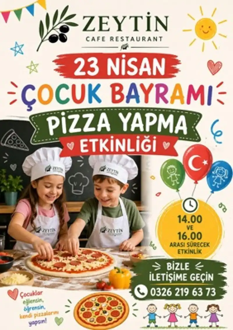 Altınözü’nde 23 Nisan’a özel Pizza Yapma Etkinliği
