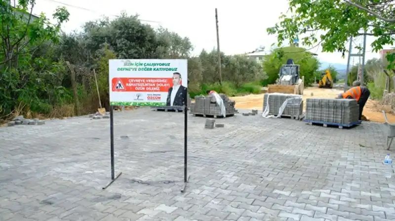 Defne Belediyesinden Parke çalışmaları