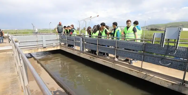 Öğrenciler Atıksu Arıtma Tesisini Gezdi