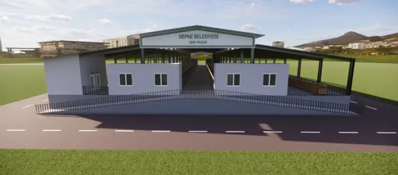 Başkan Özgün’den Defne’ye Yeni Eser: Modern Semt Pazarının Temeli Atıldı