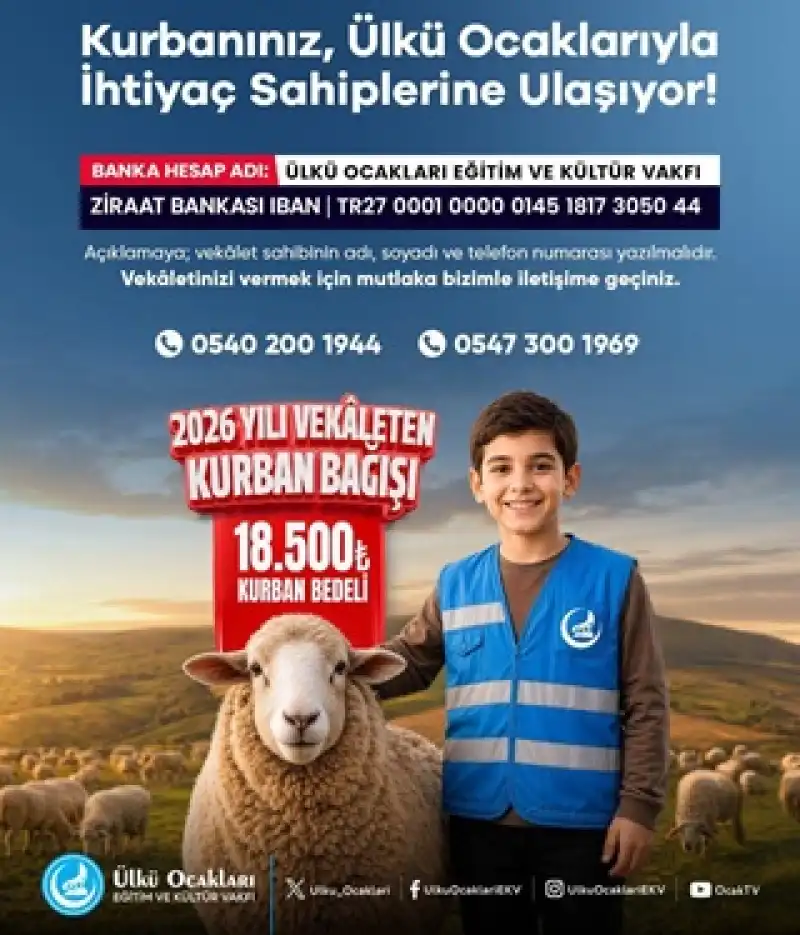 Kurbanınız, ülkü Ocaklarıyla Ihtiyaç Sahiplerine Ulaşıyor!