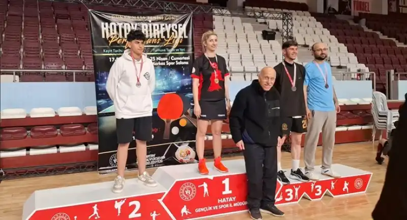 Hatay’da Dünya Masa Tenisi Günü Turnuvasına Sibel Sağ Damgası