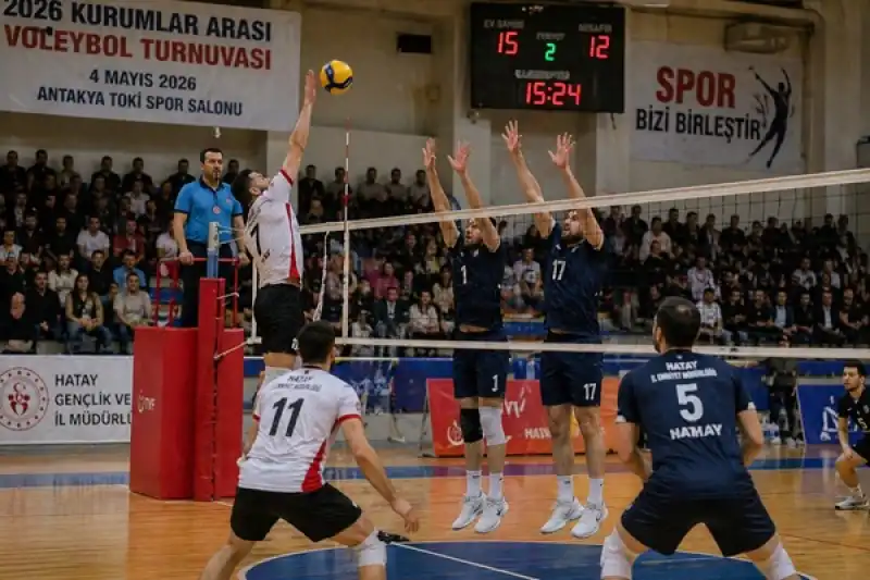 Hatay’da Kurumlar Arası Voleybol Heyecanı Başlıyor