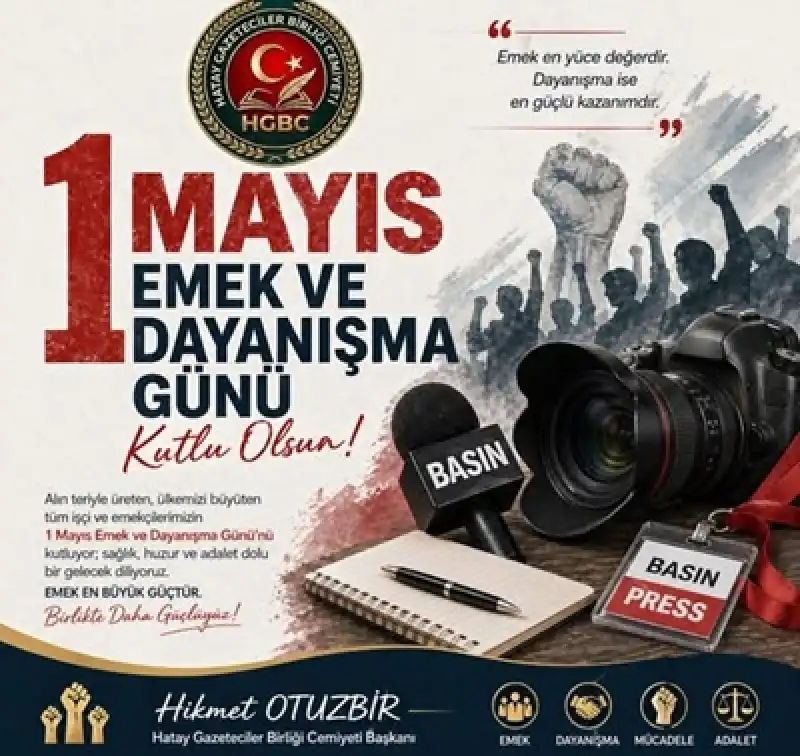 HGBC’den 1 Mayıs Mesajı: “Basın Emekçileri Demokrasinin Teminatıdır”