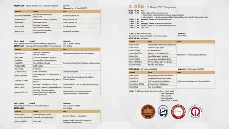 Hatay, Afet Yönetiminde Gelecek Stratejilerini Masaya Yatırıyor