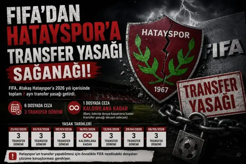 FIFA’dan Hatayspor’a Transfer Yasağı Sağanağı!