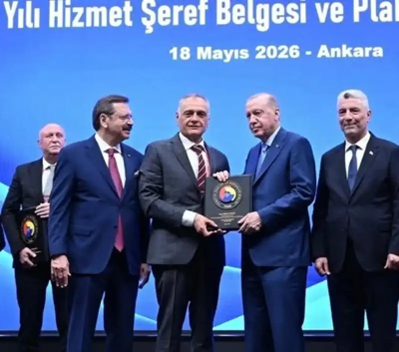 Çinçine TOBB’den Hizmet Şeref Belgesi
