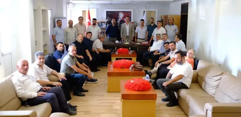 Muhtarlardan Başkan Halil İbrahim Özgün’e Anlamlı Ziyaret