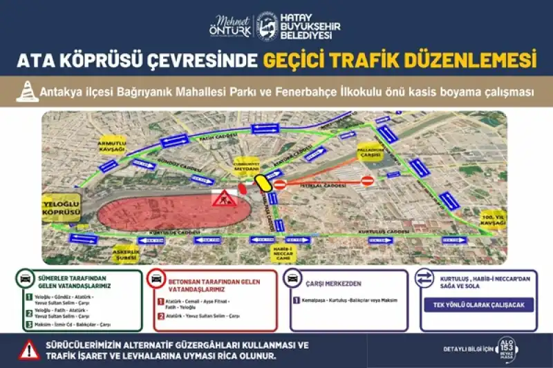 Antakya Ata Köprüsü 1 Temmuz'da Yıkılıyor