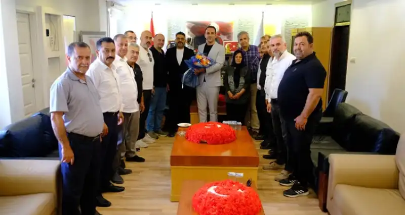 Hatay Muhtarlar Derneği'nden Başkan Özgün'e Ziyaret