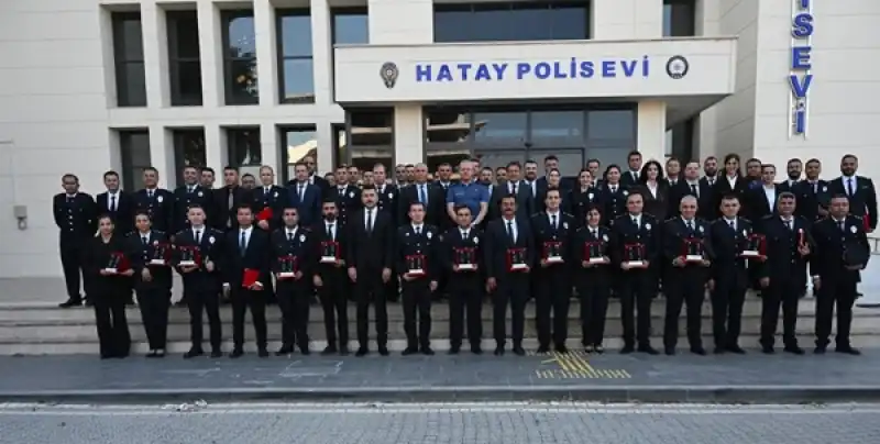 Hatay Emniyeti’nde Rütbe Terfi Töreni
