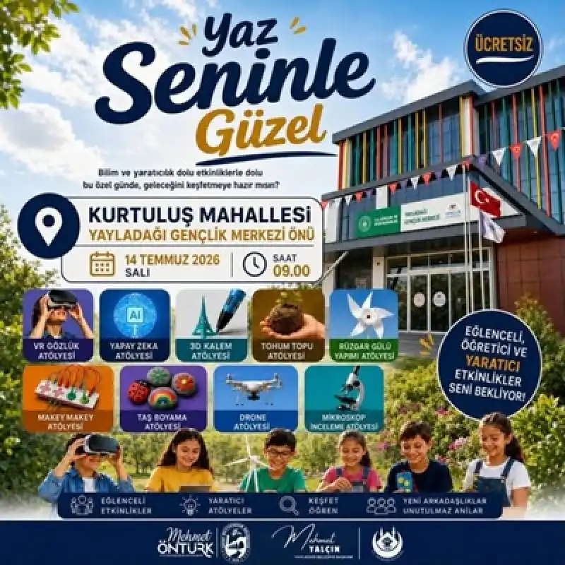 Başkan Yalçın'dan çocuklara Yaz Tatili Sürprizi