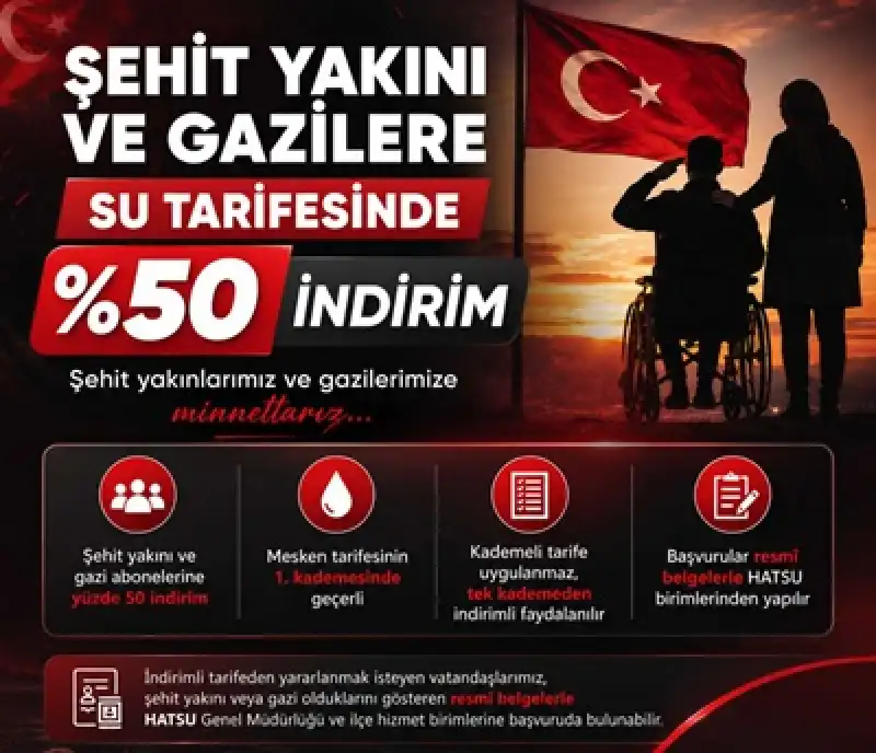 HATSU’dan şehit Ve Gazi Abonelerine %50 Indirim