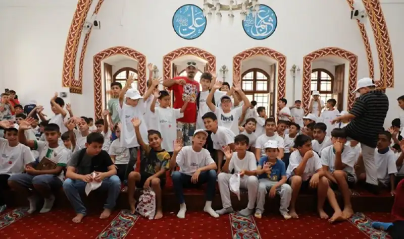 Çocuklar Yaz Okulu Cami Buluşmalarında Bir Araya Geldi