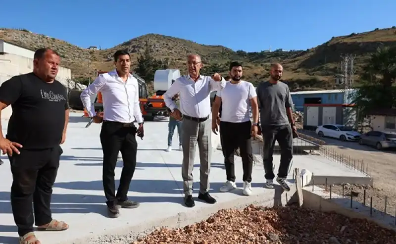 Başkan Yapar, Yeni Sanayi Sitesi’ndeki çalışmaları Inceledi