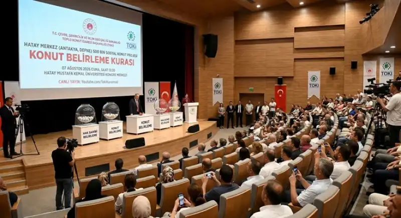 Hatay'da 500 Bin Sosyal Konut Projesi Kurası Yarın Çekilecek