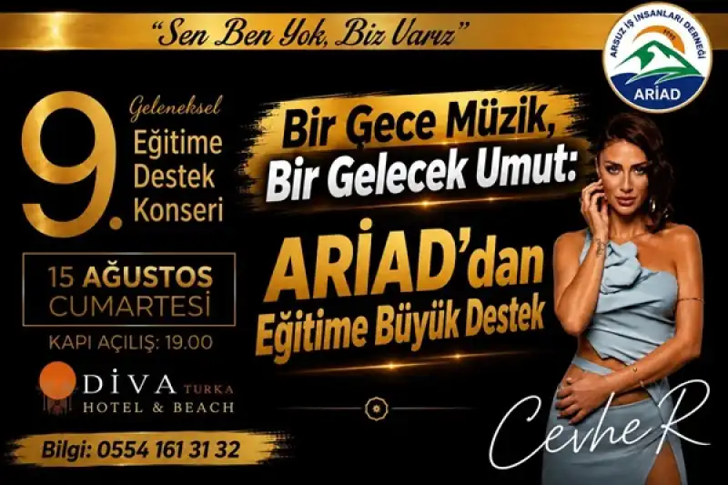 Bir Gece Müzik, Bir Gelecek Umut: ARİAD’dan Eğitime Büyük Destek
