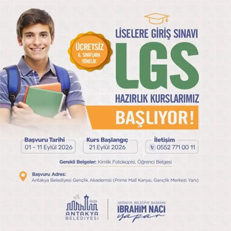 LGS Hazırlık Kurs Başvuruları Başladı