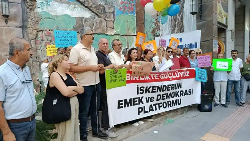 İskenderun’da 1 Eylül Dünya Barış Günü Buluşması