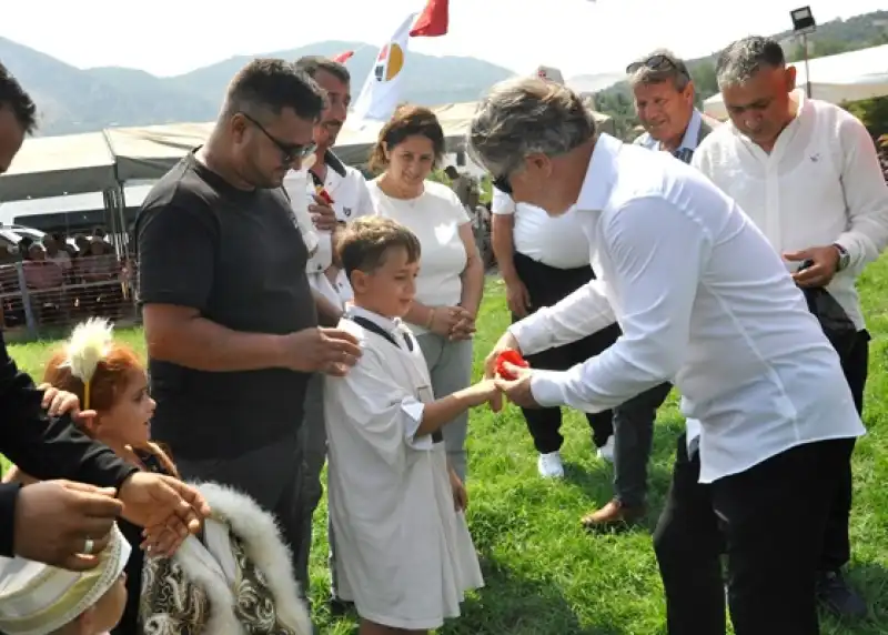 Aba Güreşi Kapsamında Güreş öncesi Sünnet Töreni Düzenlendi.