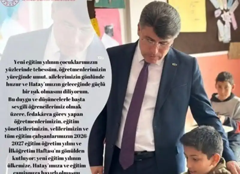 İl Milli Eğitim Müdüründen Yeni Eğitim Yılı Mesajı