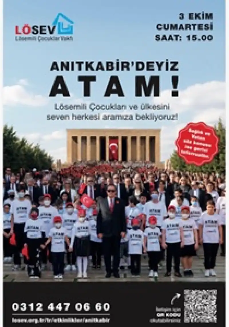 LÖSEV, Tüm Türkiye’yİ Atatürk’ün Huzuruna Davet Ediyor