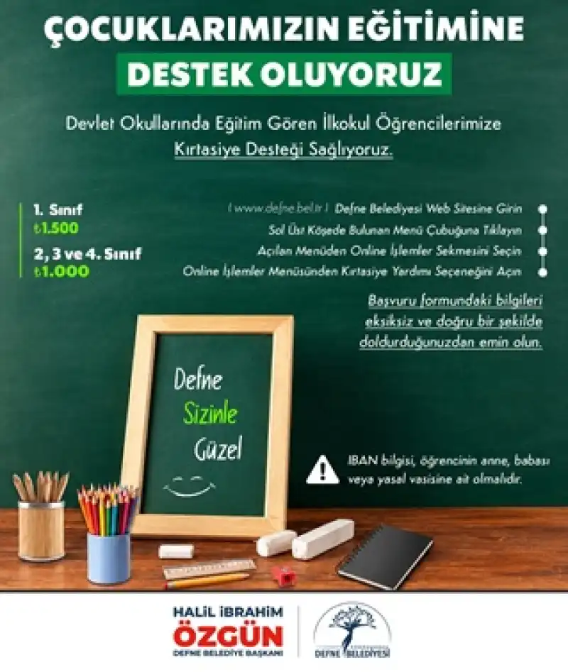 Başkan Özgün’den Eğitime Güçlü Destek