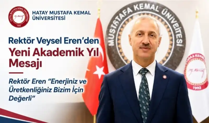 Rektör Veysel Eren’den Öğrencilere Yeni Akademik Yıl Mesajı