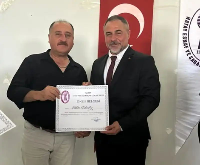 Fidanboy Erkek Kuaförü ’ne Ahilik Onur Belgesi