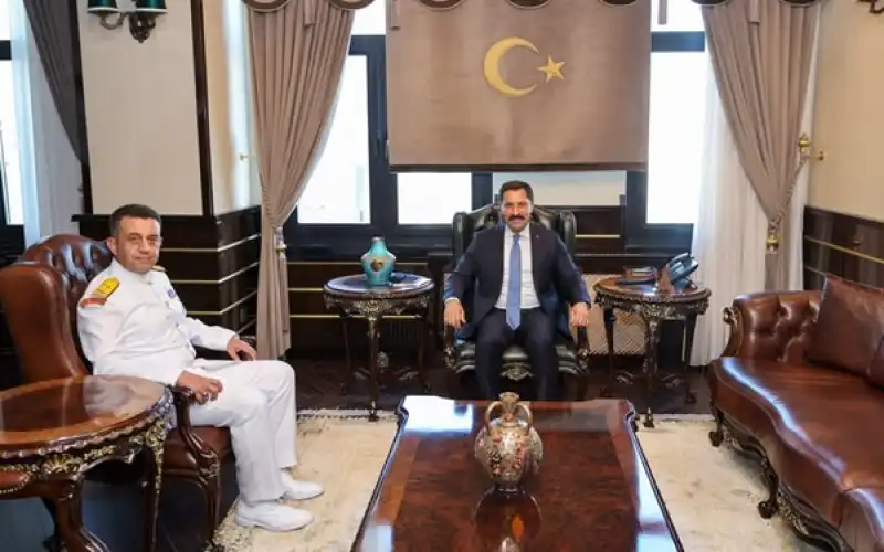 Vali Masatlı, Tuğamiral Baysal’ı Kabul Etti