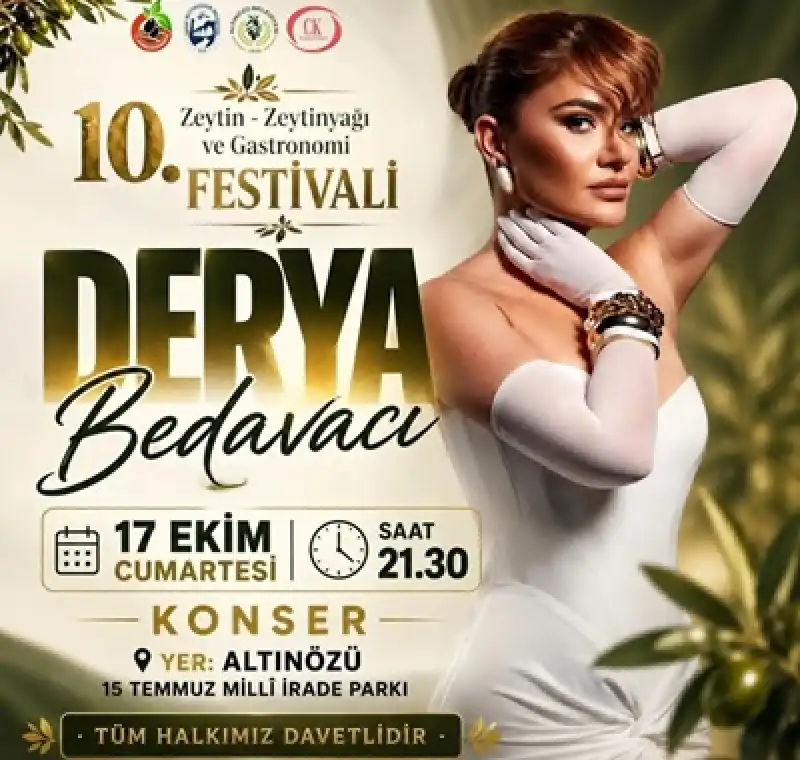 Derya Bedavacı, Altınözü’nde Konser Verecek