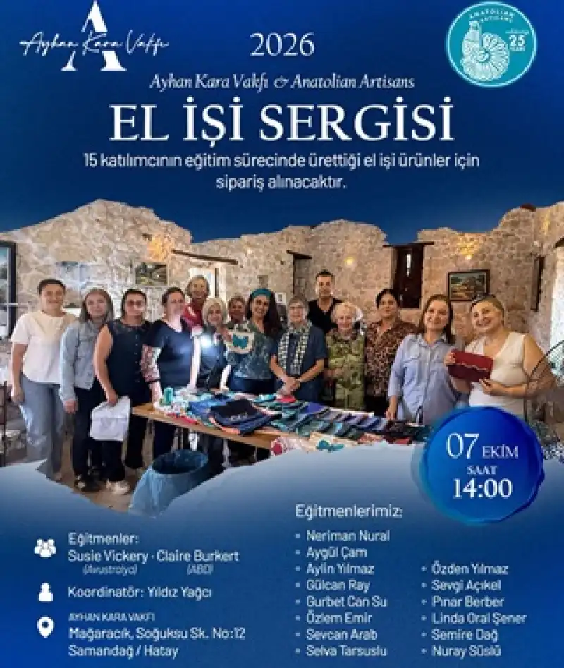 El İşi Sergisi Bugün Samandağ'da Açılıyor
