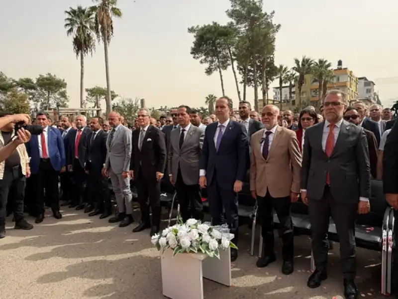DR. Fatih Erbakan’ın Katılımıyla Reyhanlı Yeniden Refah Partisi Ilçe Binası Açıldı