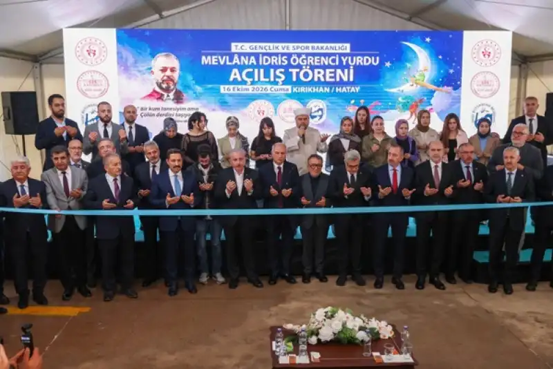 Mevlâna İdris Kız öğrenci Yurdu Kırıkhan’da Törenle Hizmete Açıldı