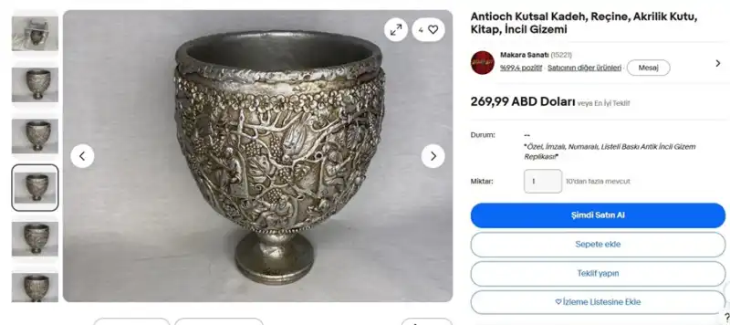 Antakya Kâsesi New York’ta Sergileniyor, Replikaları Internette Satılıyor