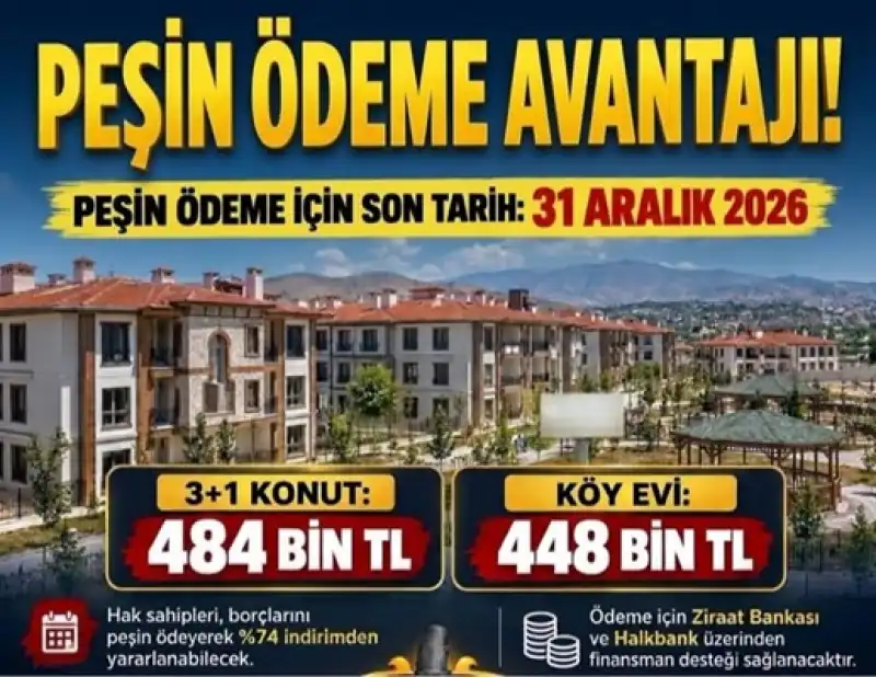TOKİ Konutlarında Yüzde 74 İndirim Fırsatı!