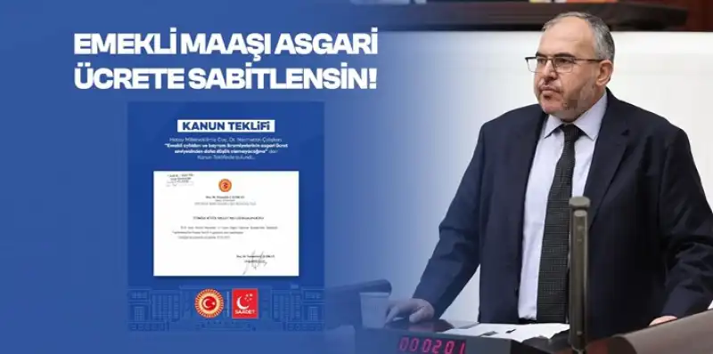 Çalışkan: “emekli Maaşı Asgari ücretten Az Olamaz, Gasb Edilen Haklar Iade Edilmelidir”
