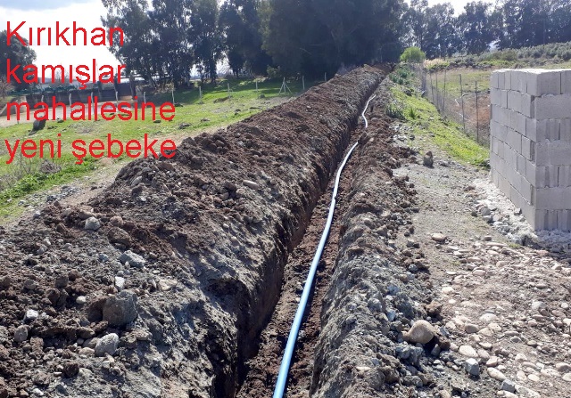 Kırıkhan kamışlar mahallesine yeni şebeke