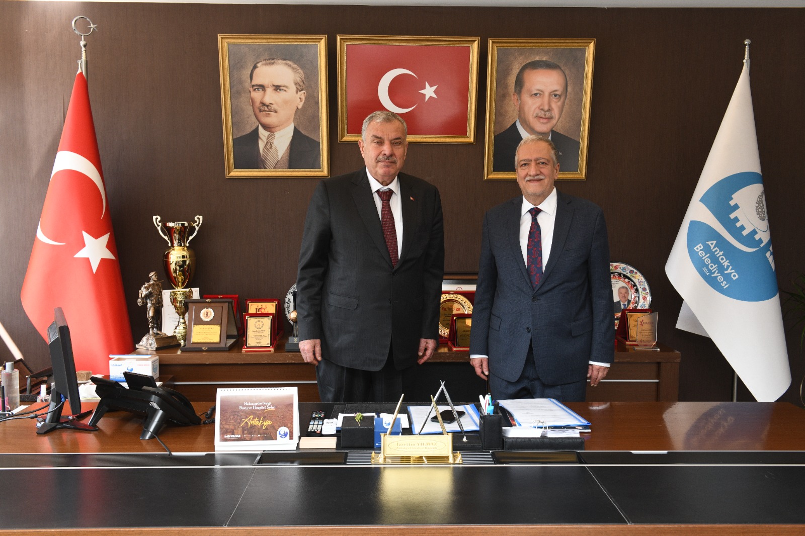 HESOB Başkanı Teksözden Başkan Yılmaza ziyaret