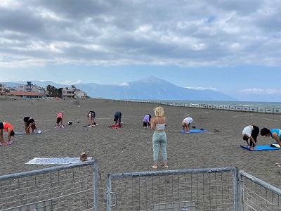 Samandağ da yoga etkinliği