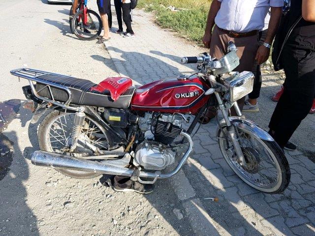 Samandağ da motosiklet kazası bir yaralı