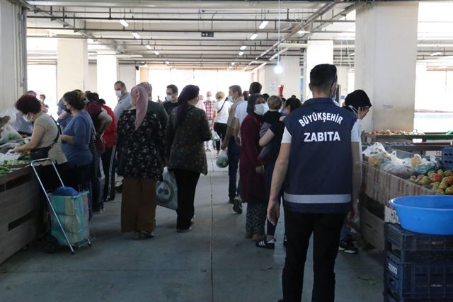 HBB Zabıta ekiplerinden pazar yerlerine denetim 