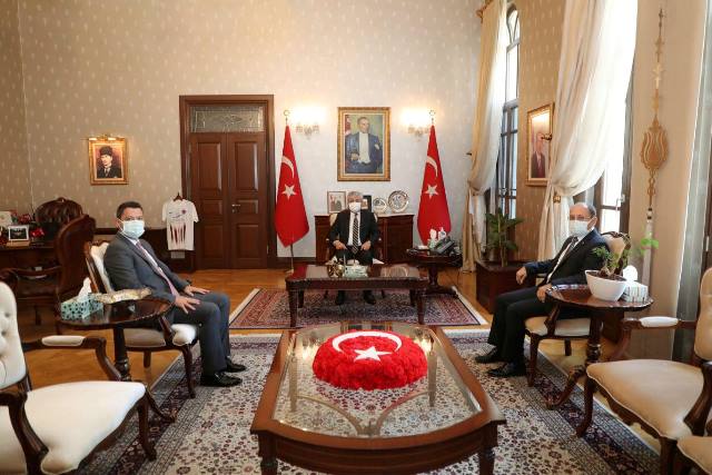 Göreve yeni atanan Kaymakamları kabul etti