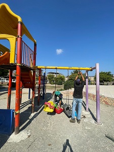 Parklarda bakım, onarım çalışmaları devam ediyor